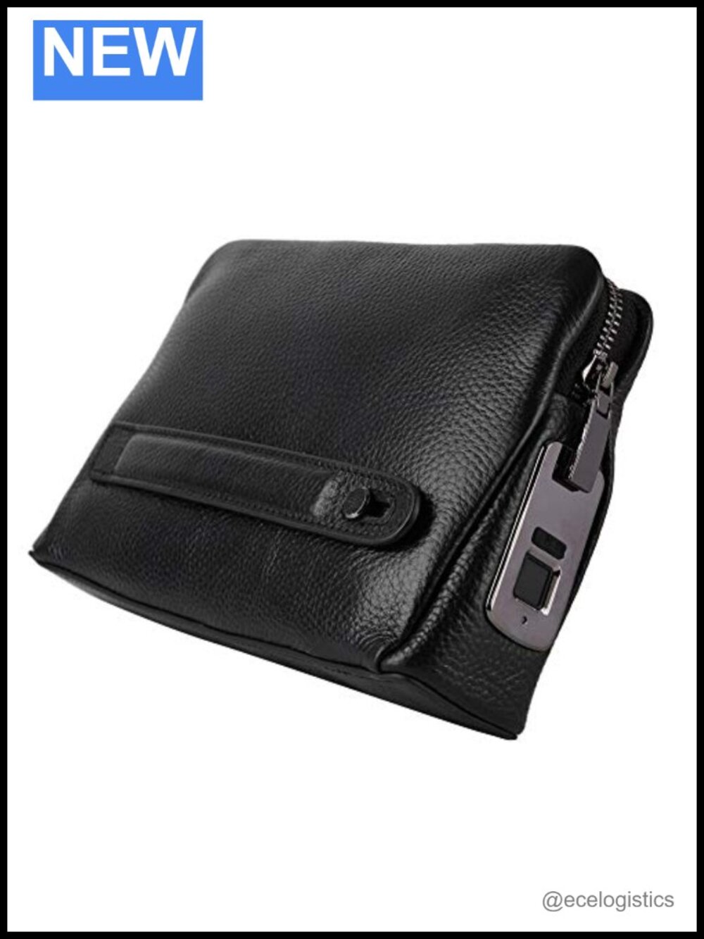 Smart Fingerprint Wallet for Men Women, Leather RFID Blocking Anti Theft Bifold